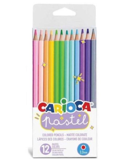 ΞΥΛΟΜΠΟΓΙΕΣ CARIOCA - PASTEL 12 ΧΡΩΜΑΤΑ