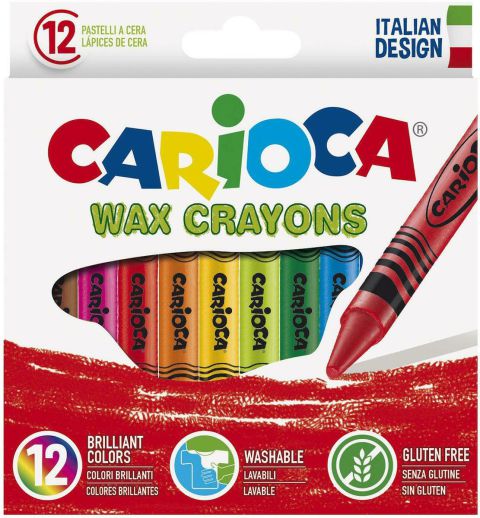 ΚΗΡΟΜΠΟΓΙΕΣ CARIOCA - WAX CRAYONS 12τμχ