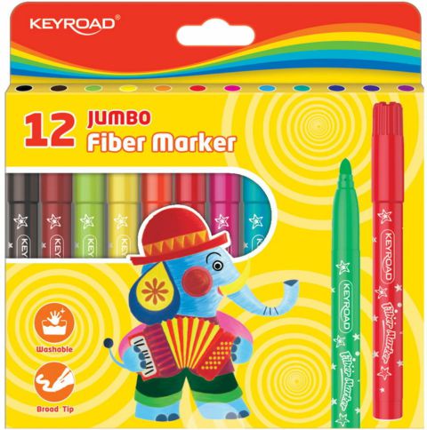 ΜΑΡΚΑΔΟΡΟΙ KEYROAD ΧΟΝΤΡΟΙ - 12 Χρώματα