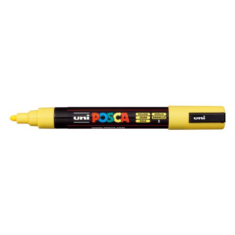ΜΑΡΚΑΔΟΡΟΣ ΣΧΕΔΙΟΥ POSCA - PC-5M YELLOW