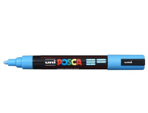 ΜΑΡΚΑΔΟΡΟΣ ΣΧΕΔΙΟΥ POSCA - PC-5M 8 LIGHT BLUE