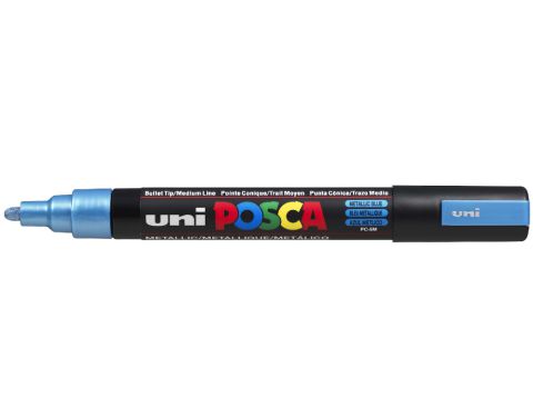 ΜΑΡΚΑΔΟΡΟΣ ΣΧΕΔΙΟΥ POSCA - PC-5M 33 METALLIC BLUE